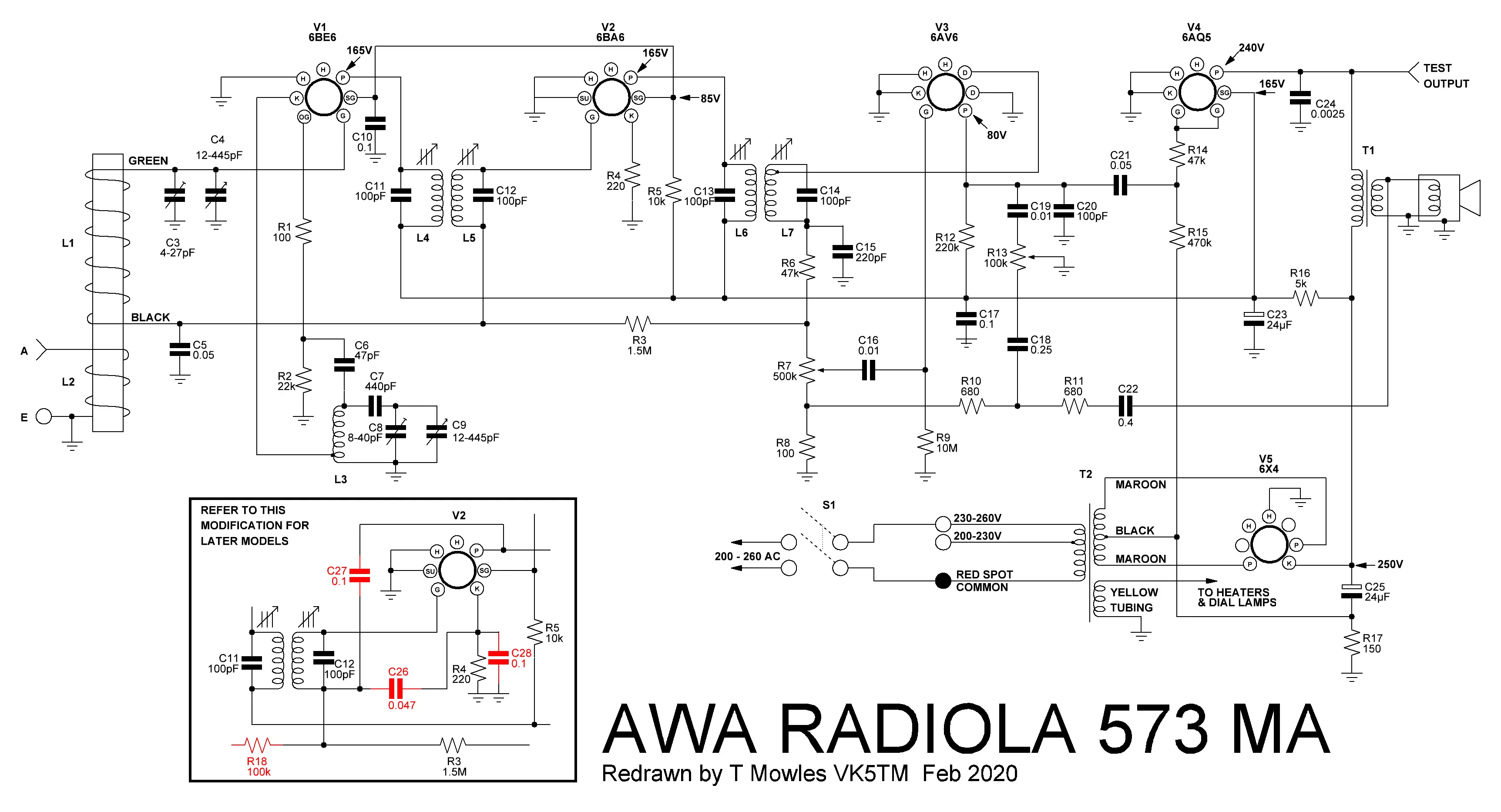 AWA Radiola schematic